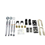 BELLTECH 993SP LOWERING KITS  Front And Rear Complete Kit W/ Street Performance Shocks 2014-2015 Chevrolet Silverado/Sierra (Std Cab) 2wd 3 in.or 4 in. F/ 7 in. R w/ Street Performance Shocks