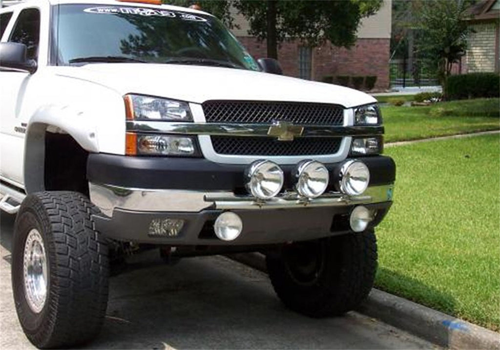 N-Fab Light Mounting-Light Bar (4-9in.)-99-02 Silv-Gloss Blk C995LB