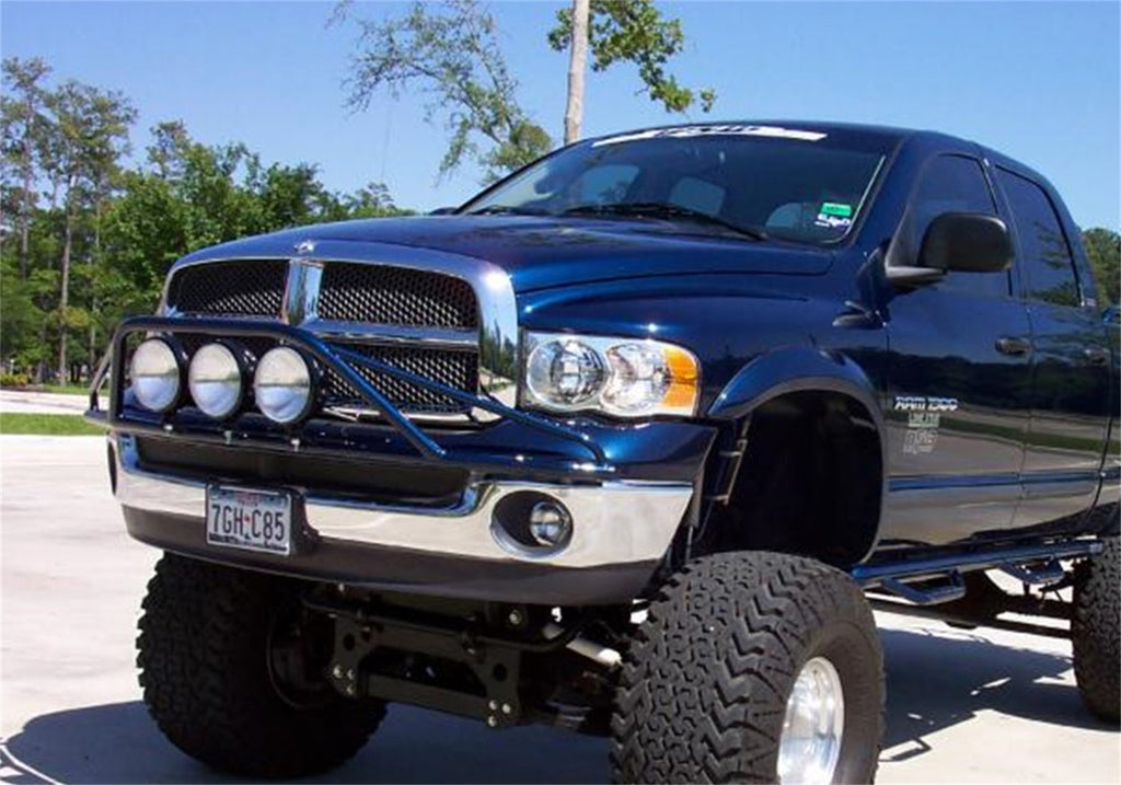 N-Fab Light Mounting-Pre-Runner Light Bar-02-08 Ram 1500/02-03 2500/3500-Gloss Blk D023LH