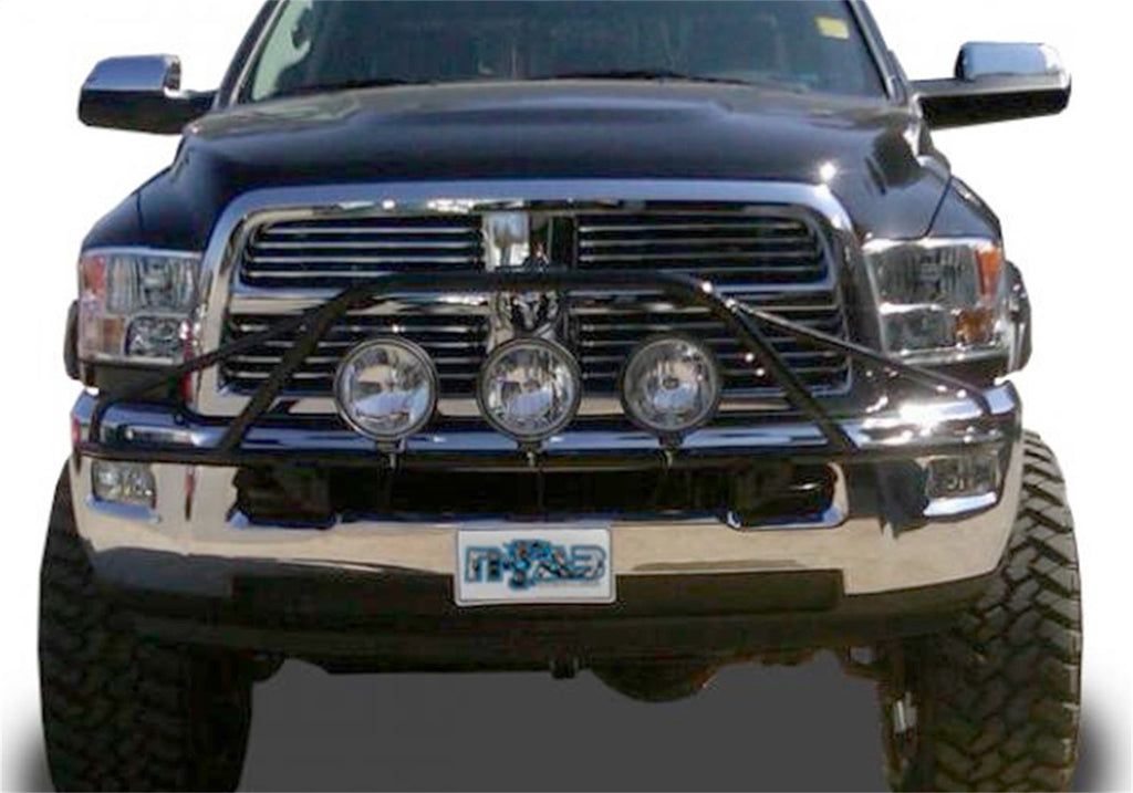 N-Fab Light Mounting-Pre-Runner Light Bar-10-19 Ram 2500/3500-Gloss Blk D103LH