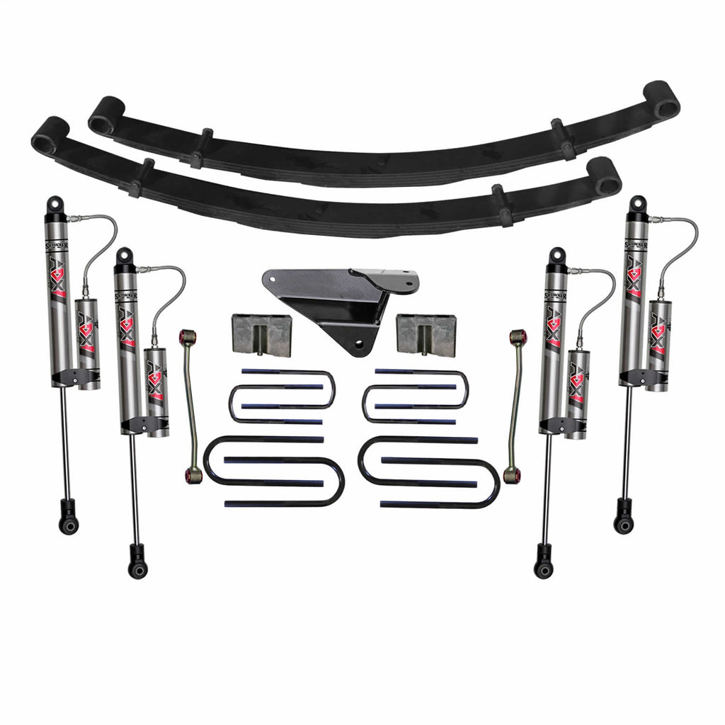 Skyjacker 4 in. Suspension Lift Kit With ADX 2.0 Remote Reservoir Monotube Shocks. F9452MK-X