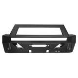 Raptor Series Magnum Front Stubby Winch Ready Bumpers Black Textured Alloy Steel FBM75TYN-RT