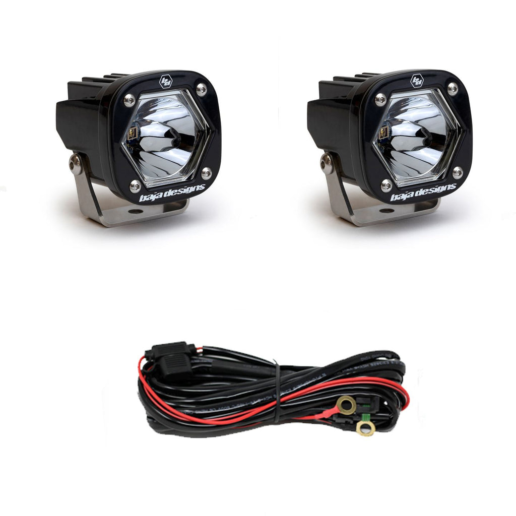 Baja Designs - 387807 - S1 Black Laser Auxiliary Light Pod Pair