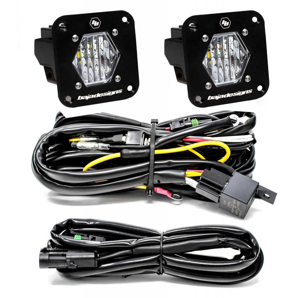 Baja Designs - 387808 - S1 Black Flush Mount LED Light Pod Reverse Kit