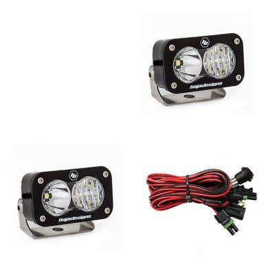 Baja Designs - 487803 - S2 Pro Black LED Auxiliary Light Pod Pair