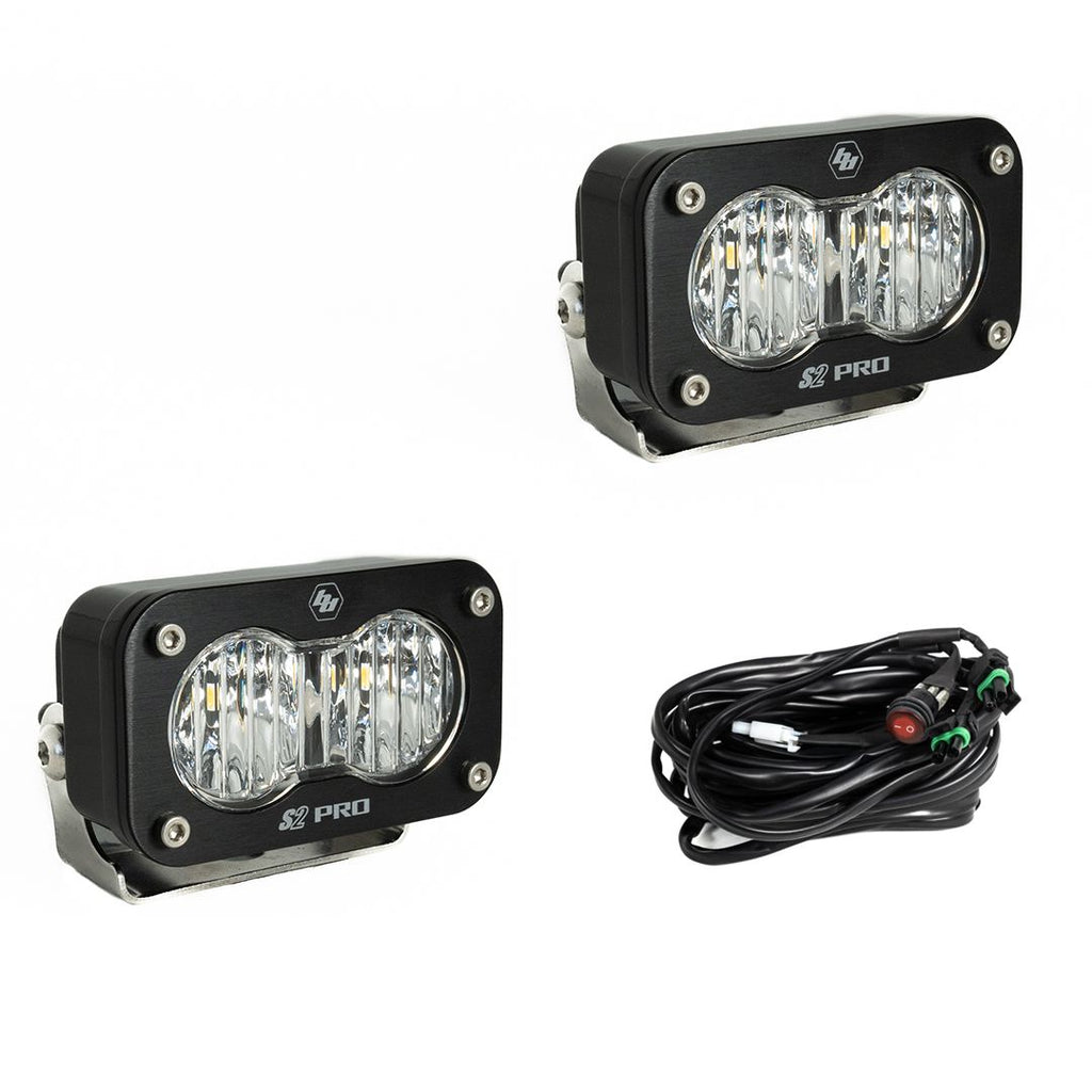 Baja Designs - 487805 - S2 Pro Black LED Auxiliary Light Pod Pair