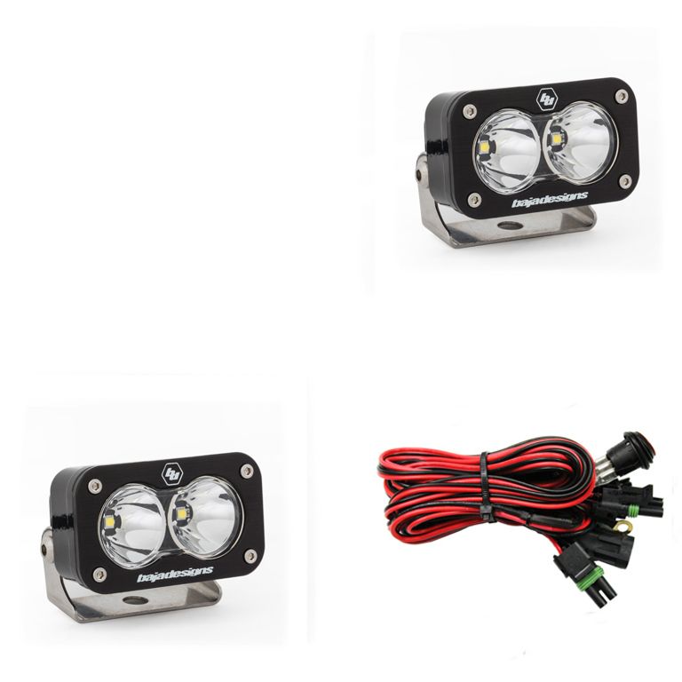 Baja Designs - 487806 - S2 Pro Black LED Auxiliary Light Pod Pair