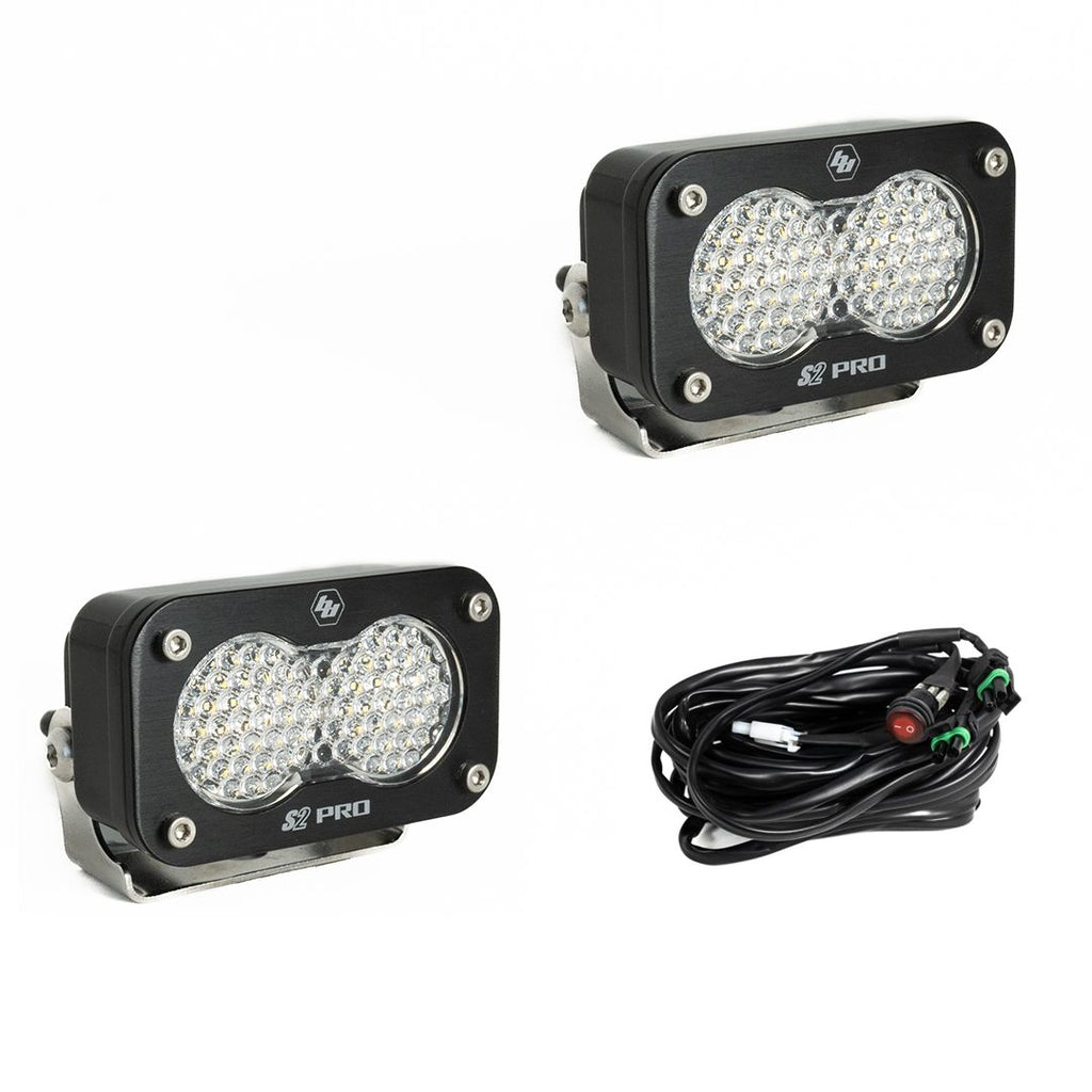 Baja Designs - 487806 - S2 Pro Black LED Auxiliary Light Pod Pair