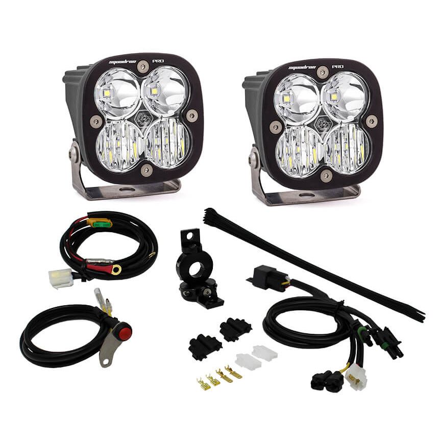 Baja Designs - 497083 - Adventure Bike Squadron Pro Auxiliary Light Kit