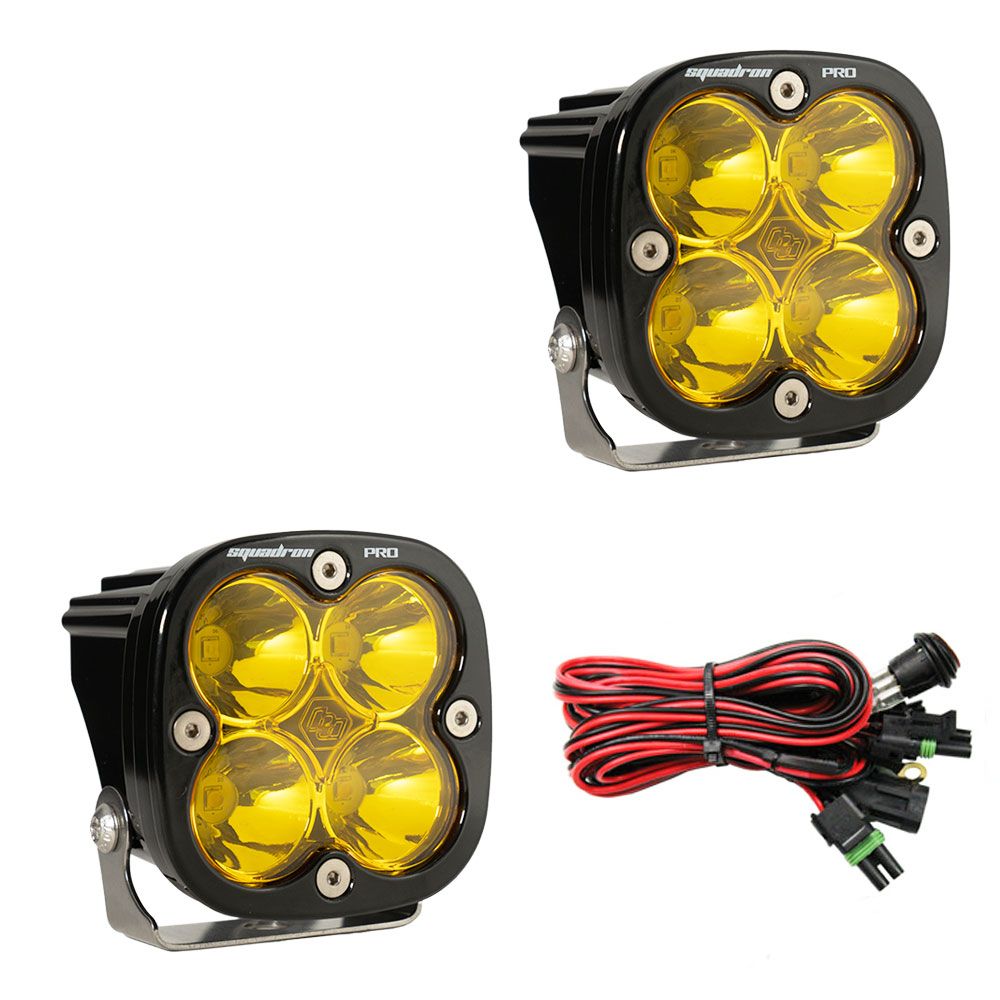 Baja Designs - 497811 - Squadron Pro Black LED Auxiliary Light Pod Pair