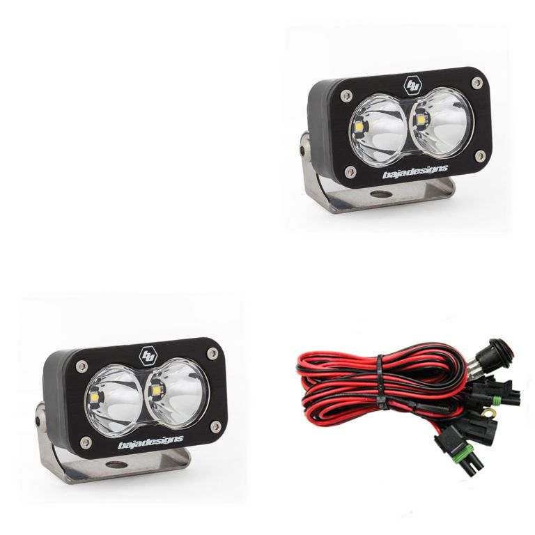 Baja Designs - 547801 - S2 Sport Black LED Auxiliary Light Pod Pair