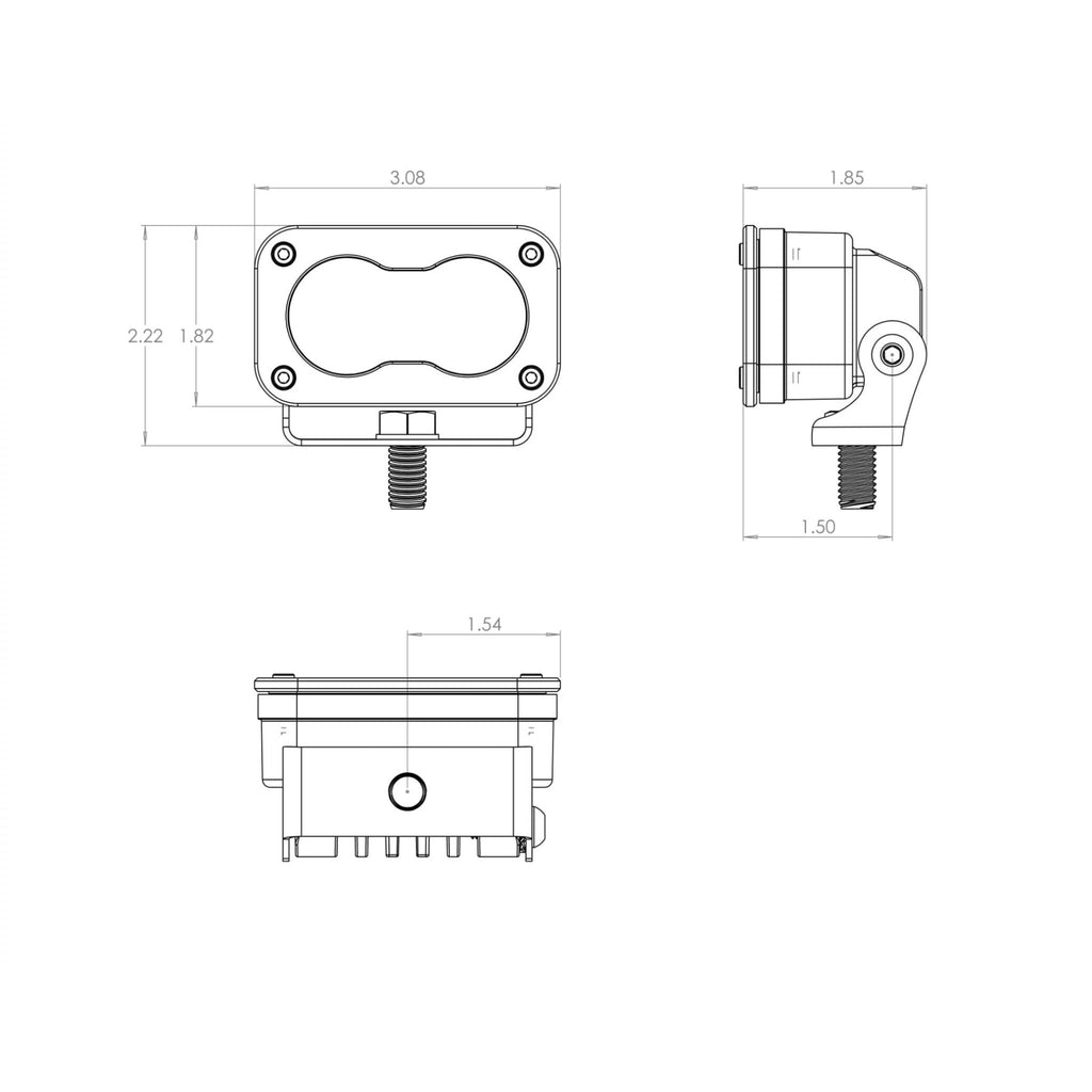 Baja Designs - 547801 - S2 Sport Black LED Auxiliary Light Pod Pair