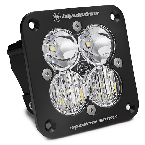 Baja Designs - 551003 - Squadron Sport Black Flush Mount LED Auxiliary Light Pod