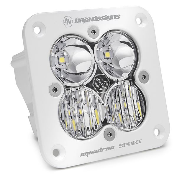 Baja Designs - 551003WT - Squadron Sport White Flush Mount LED Auxiliary Light Pod