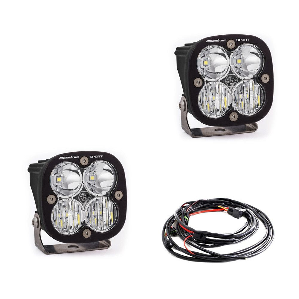 Baja Designs - 557803 - Squadron Sport Black LED Auxiliary Light Pod Pair