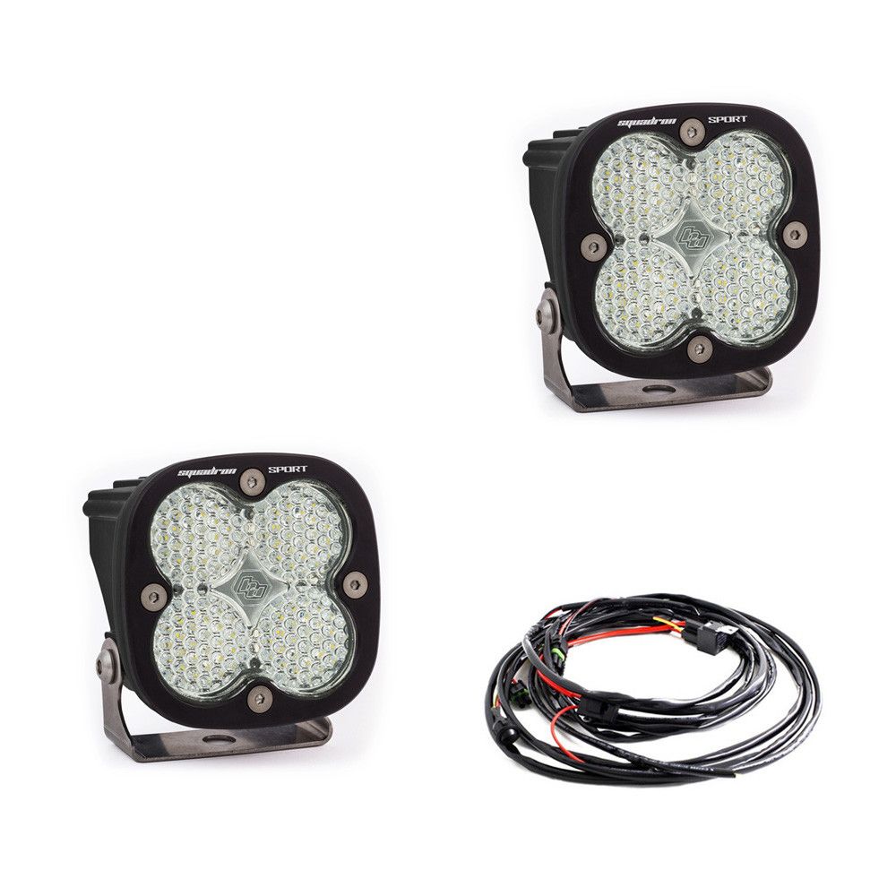 Baja Designs - 557806 - Squadron Sport Black LED Auxiliary Light Pod Pair