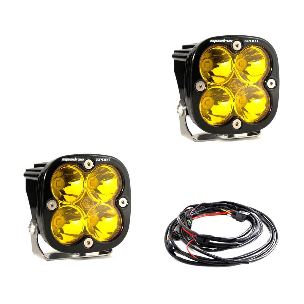 Baja Designs - 557811 - Squadron Sport Black LED Auxiliary Light Pod Pair