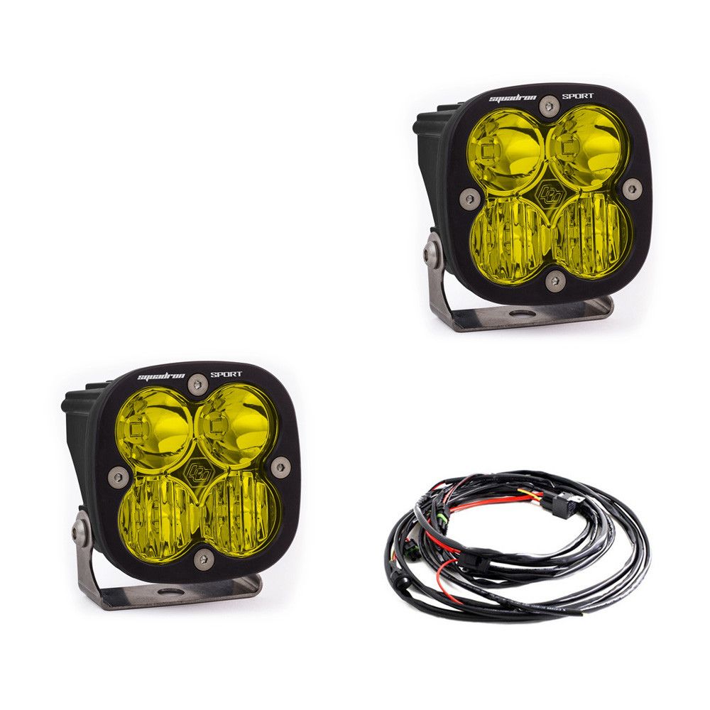 Baja Designs - 557813 - Squadron Sport Black LED Auxiliary Light Pod Pair