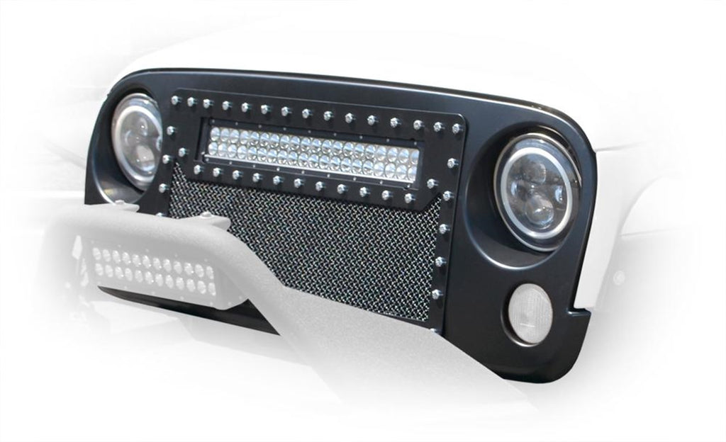 DV8 Offroad Mesh LED Grille GRABB07-04