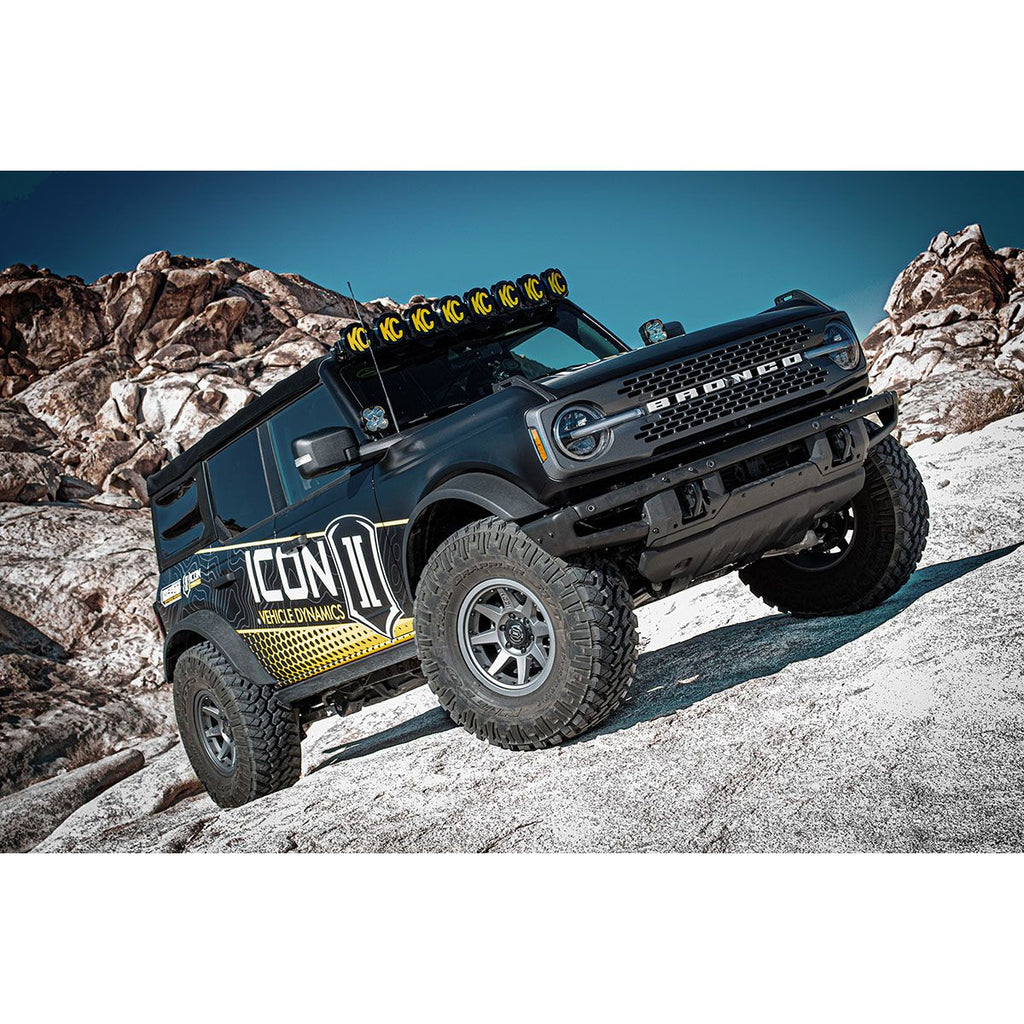 ICON 21-23 Bronco Non-Sasquatch 3-4 Lift Stage 3 Suspension System, Tubular UCA, Heavy Rate Rear Spring