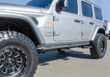 Load image into Gallery viewer, N-Fab RKR Step Sys-Full Len (1 Stp Mnts/1 Stp)-18-23 Wrangler JL 4Dr-TX Blk J184RKRS4