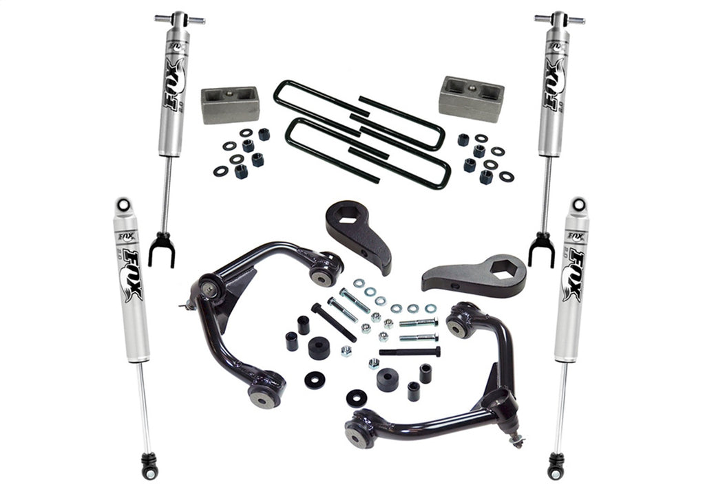 Superlift 3in. Lift Kit w/FOX Shocks-11-18 (19 Leg/Lim) Silv/Sierra 2500HD/3500HD K1010F