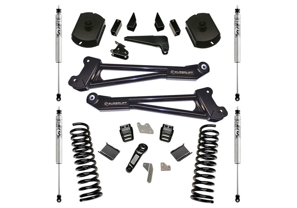 Superlift 4in. Lift Kit w/FOX Shocks-14-18 Ram 2500 4WD Diesel w/Radius Arms K125F