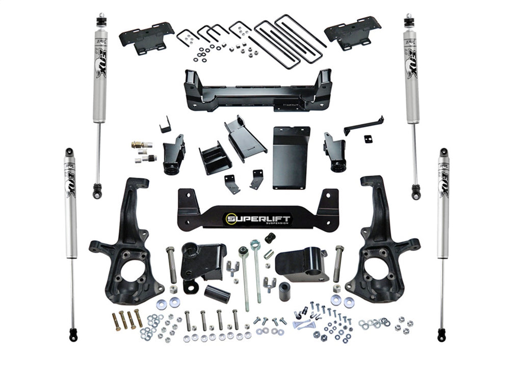 Superlift 6in. Lift Kit w/FOX Shocks-11-18 (19 Leg/Lim) Silv/Sierra 2500HD/3500HD K150F