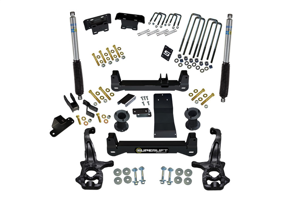 Superlift 6in. Lift Kit-19 (New Body)-22 Silv/Sierra1500 4WDw/BlstnShks(exc Trailboss/AT4) K182B