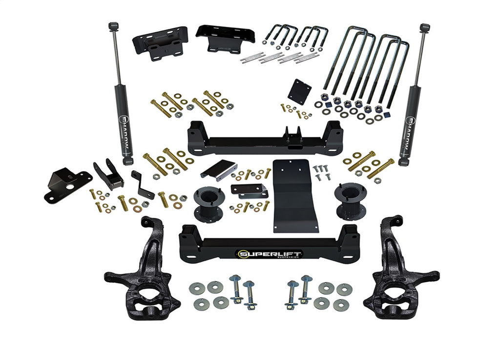 Superlift 6in. Lift Kit-19 (New Body)-22 Silv/Sierra1500 4WD w/SLShks (exc Trailboss/AT4) K182