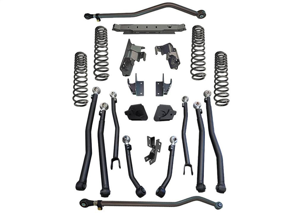 Superlift 4in. Rock Runner Series Lift Kit w/Fox 2.0 Res Shocks-18-23Wrangler JLU 4WD-4Dr K199FX