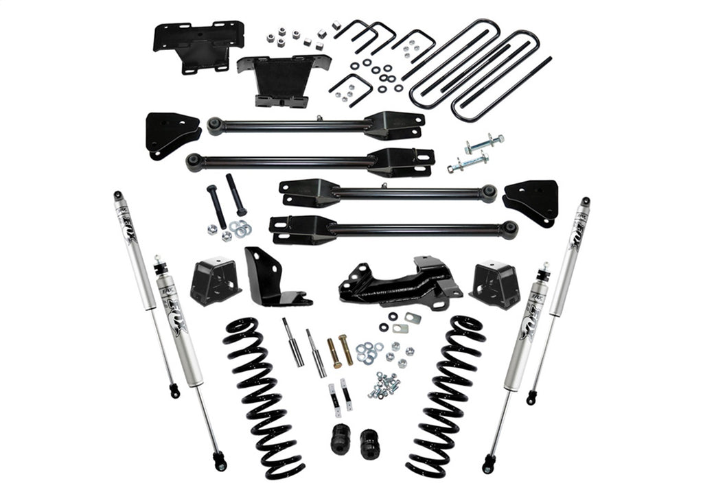 Superlift 4in. Lift Kit w/FOX Shocks-05-07 F250/350 4WD Diesel w/4-Link Arms K230F