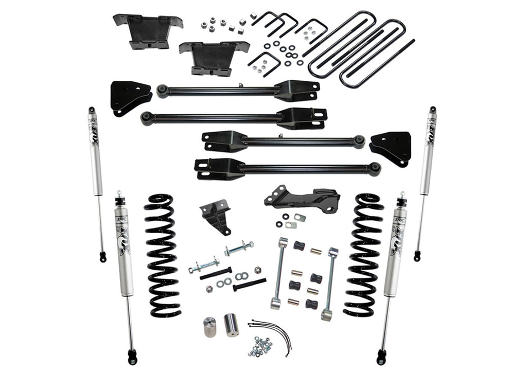 Superlift 4in. Lift Kit w/FOX Shocks-08-10 F250/350 4WD Diesel w/4-Link Arms K233F