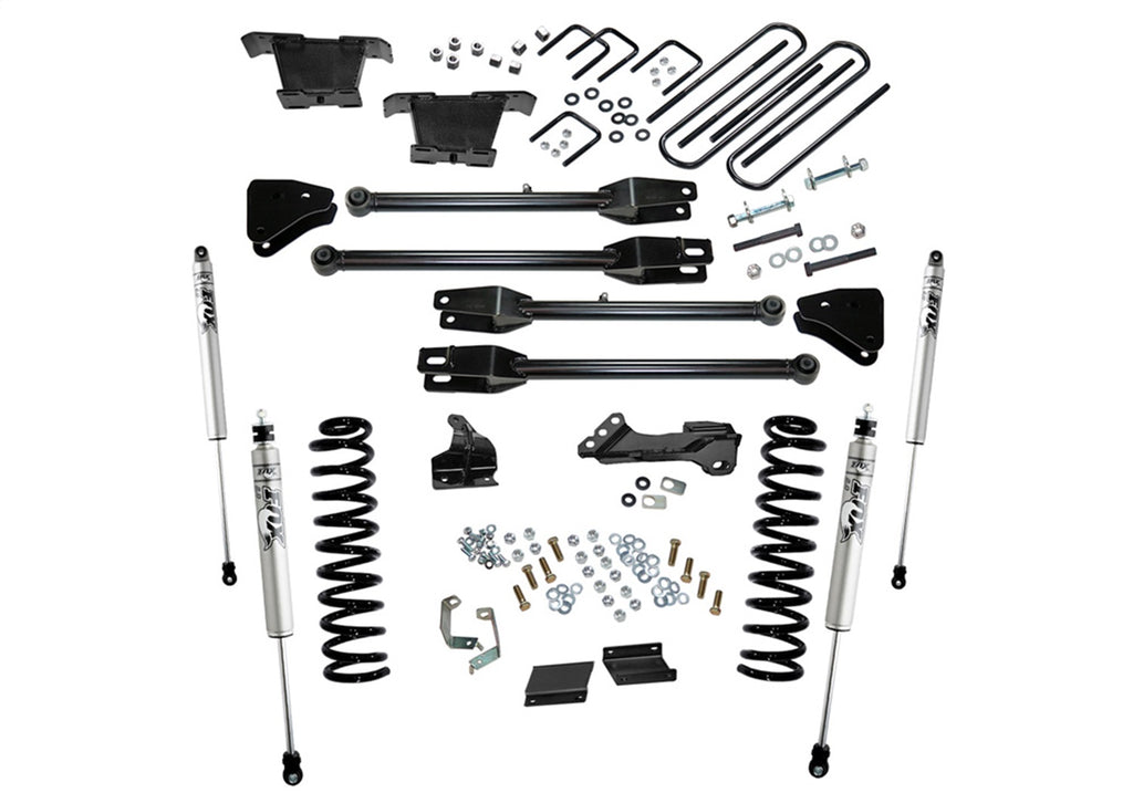 Superlift 4in. Lift Kit w/FOX Shocks-11-16 F250/350 4WD Diesel w/4-Link Arms K236F