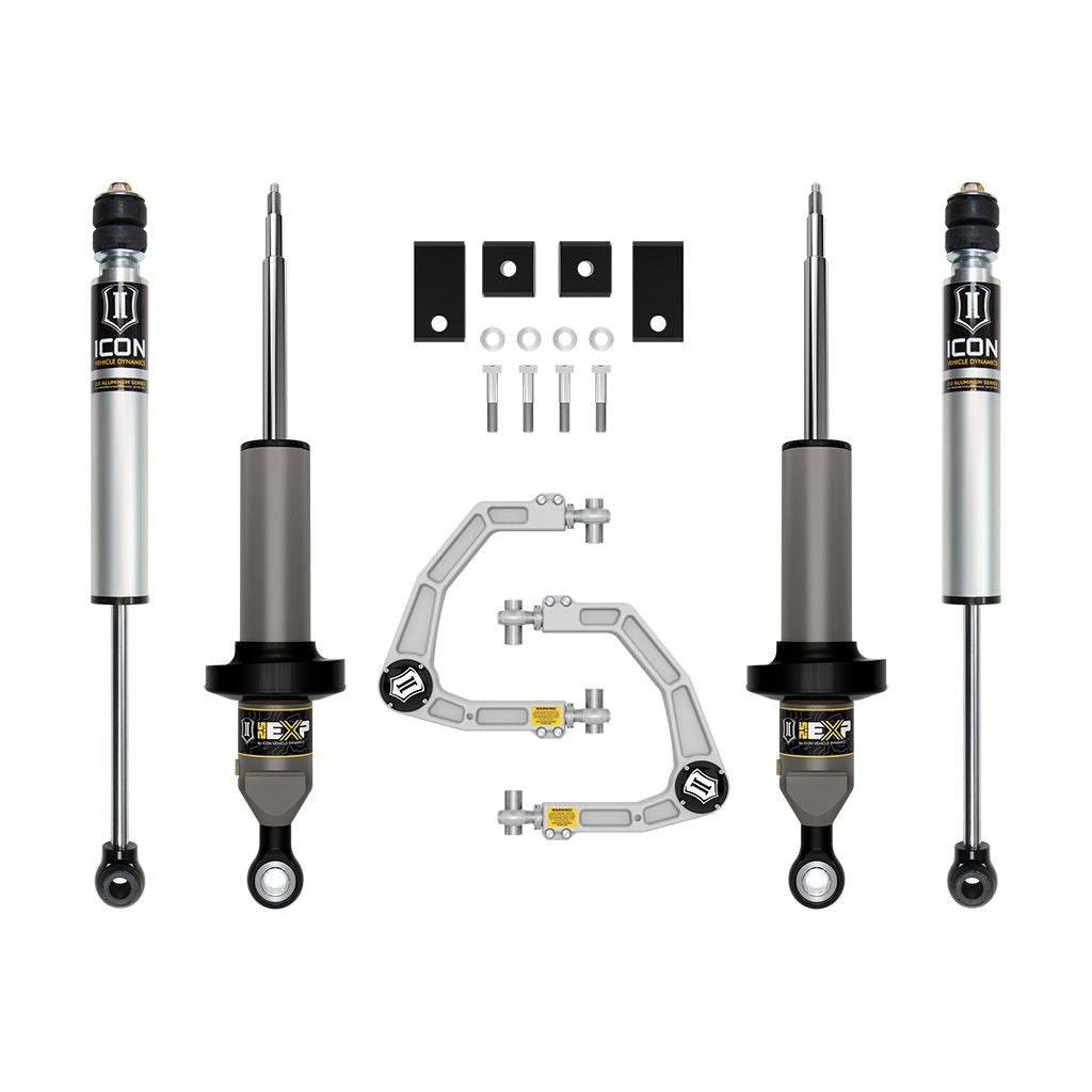 ICON 22-23 Toyota Tundra 0-3 Lift Stage 2, 2.5 EXP Suspension System, Billet