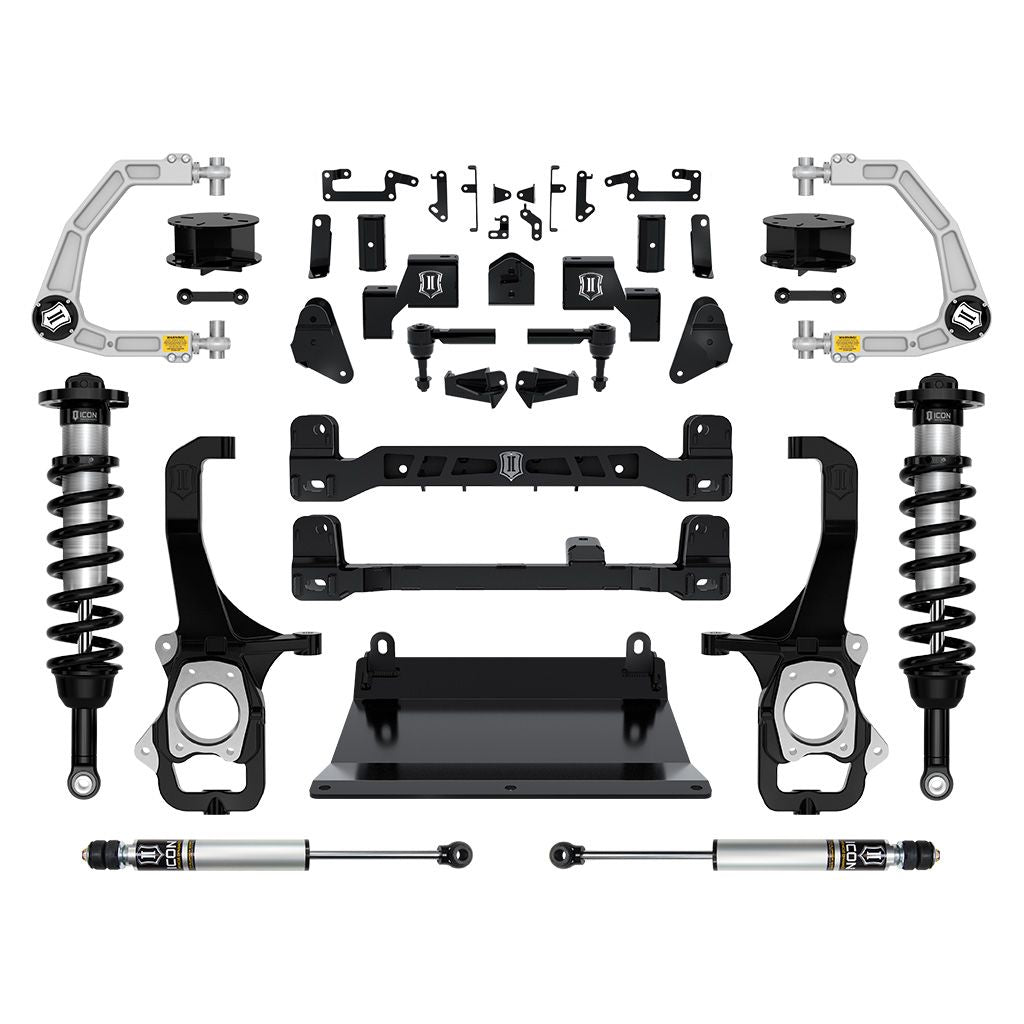 ICON 2022-2023 Toyota Tundra, 6 Lift Stage 2 Suspension System with Billet Upper Control Arms