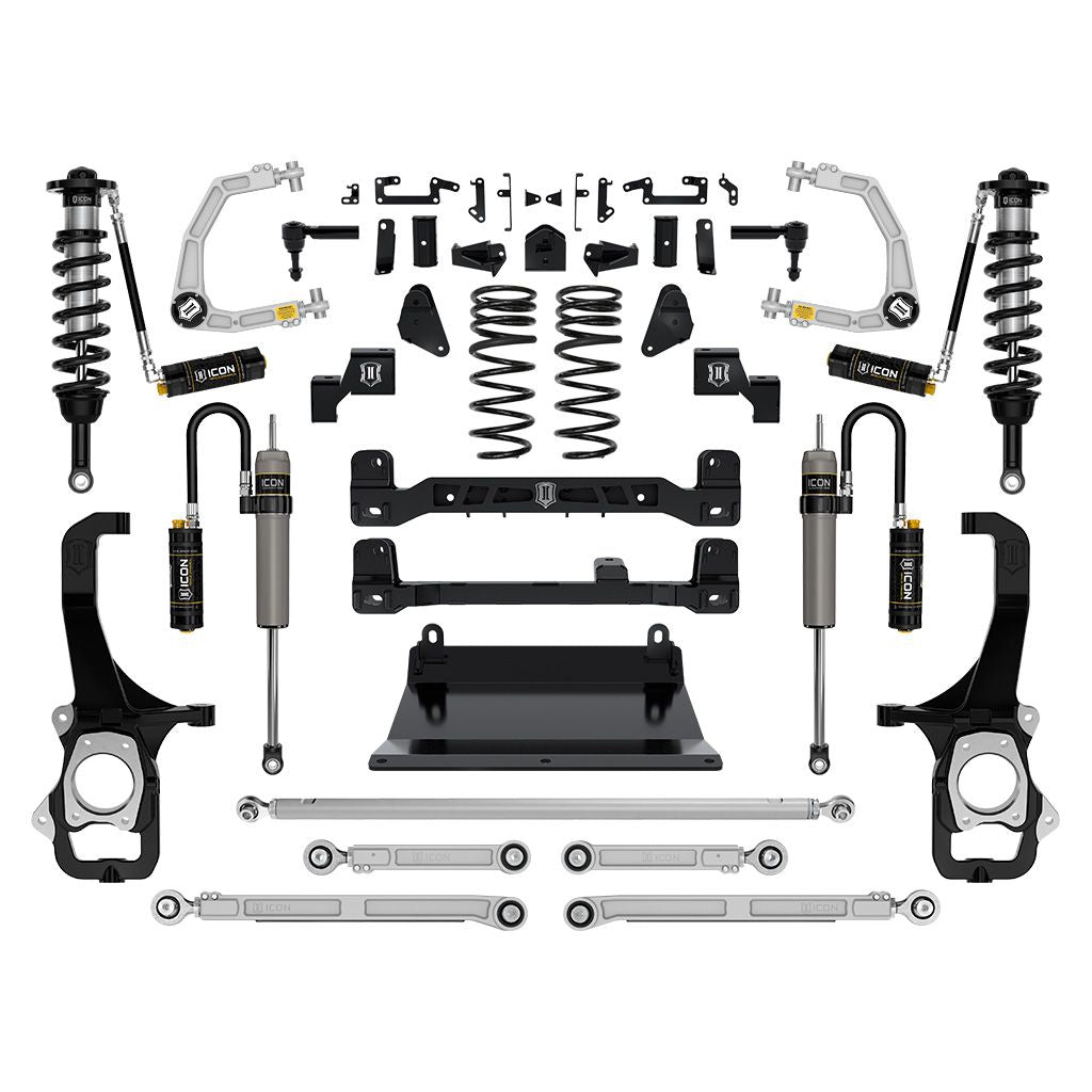 ICON 2022-2023 Toyota Tundra, 6 Lift Stage 7 Suspension System with Billet Upper Control Arms