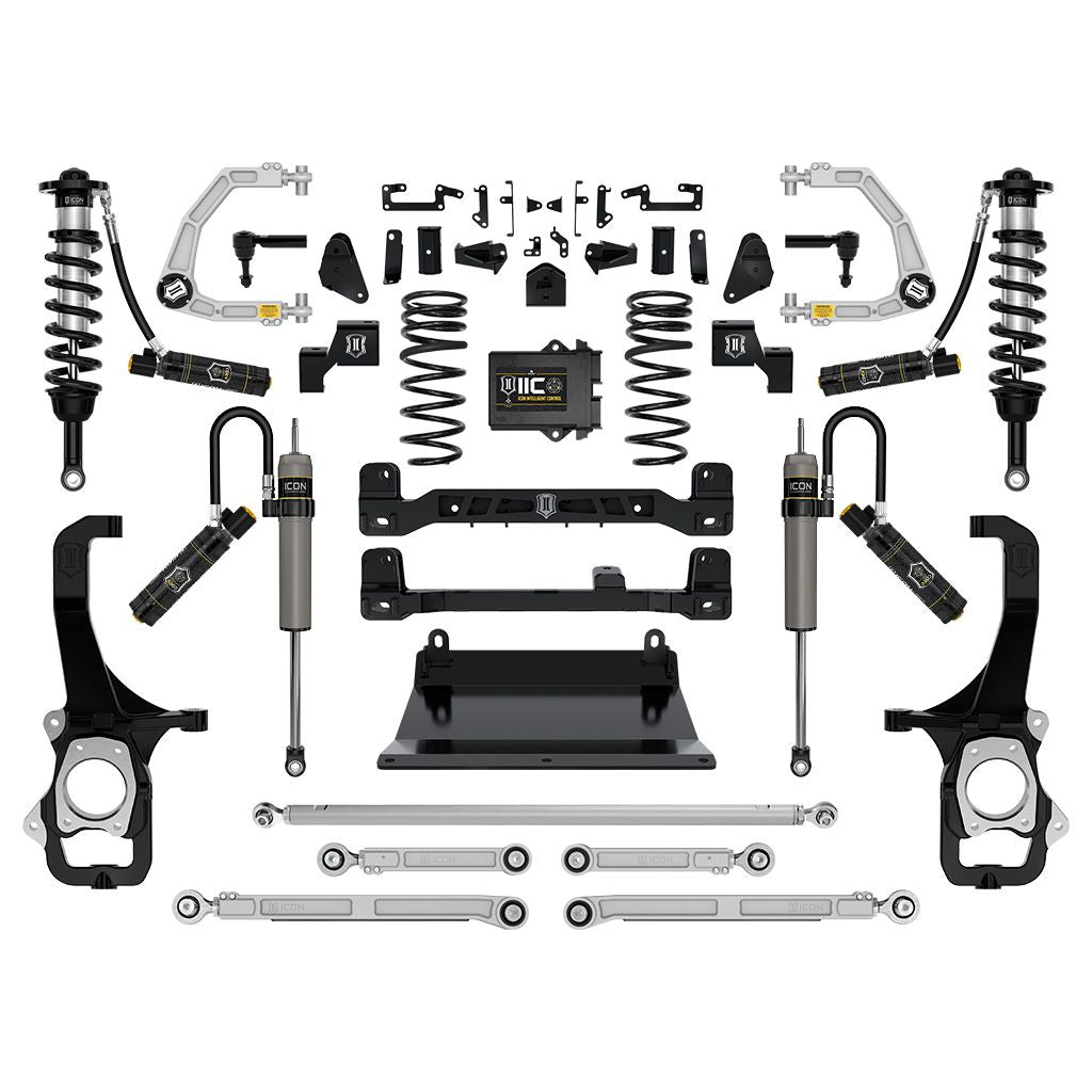 ICON 2022-2023 Toyota Tundra, 6 Lift Stage 9 Suspension System with Billet Upper Control Arms