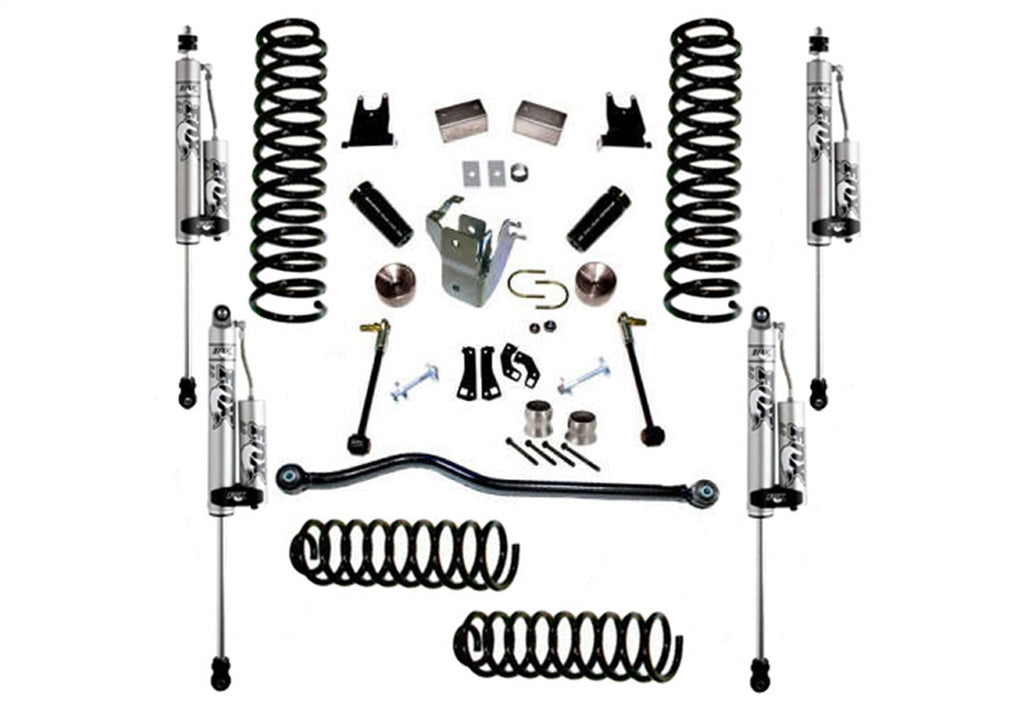 Superlift 4in. Lift Kit-07-18 Wrangler JK-4-door-w/FOX 2.0 Reservoir Shocks K928FX