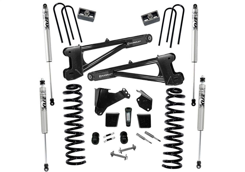 Superlift 6in. Lift Kit w/FOX Shocks-05-07 F250/350 4WD Diesel w/Replacement Radius Arms K977F