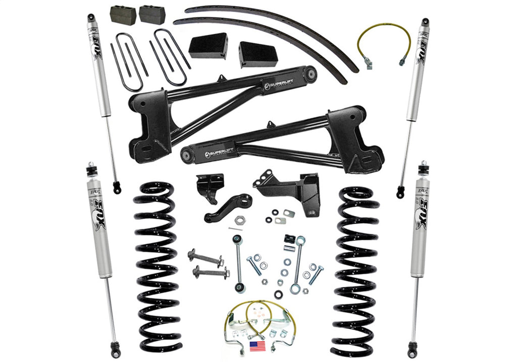 Superlift 8in. Lift Kit w/FOX Shocks-08-10 F250/350 4WD Diesel w/Radius Arms K985F