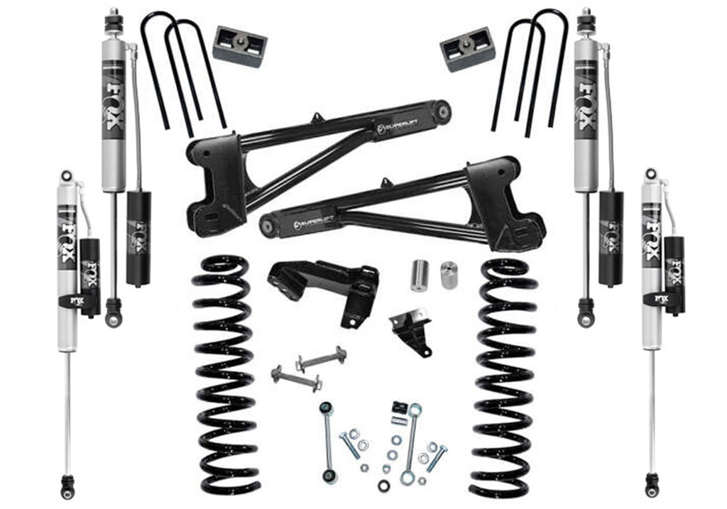 Superlift 4in. Lift Kit w/FOX 2.0 Reservoir Shocks-11-16 F250/350 4WD Dsl w/RepRadiusArms K987FX