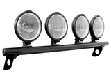 N-Fab Light Mounting-Light Bar (4-9)-17-21 F250/350 w/AC-TX Blk F174LB-AC-TX