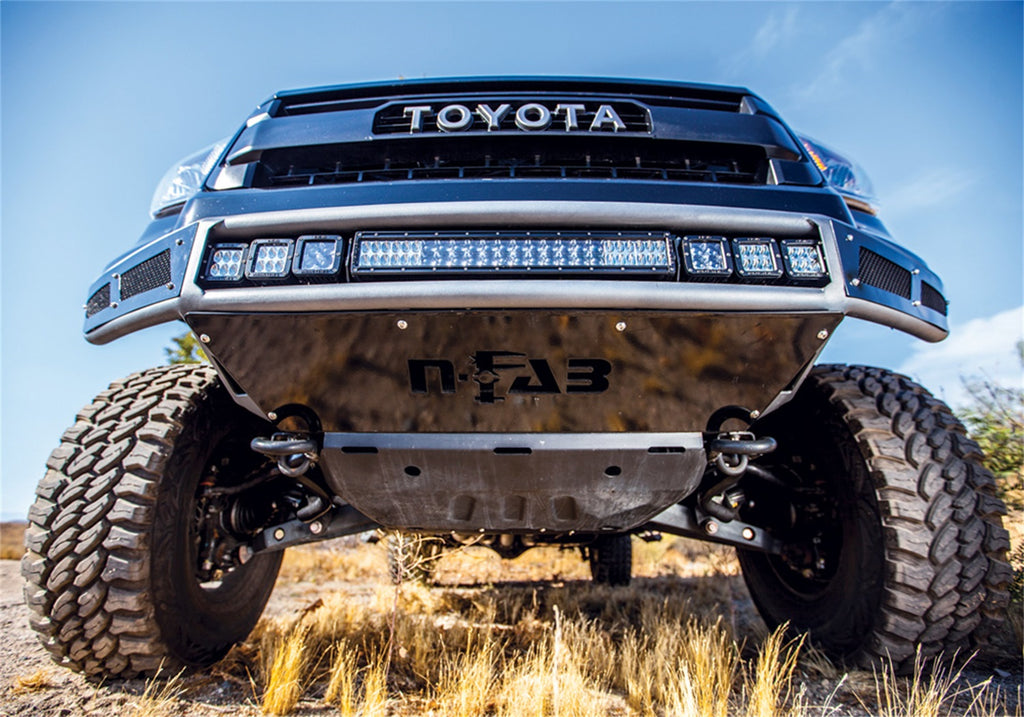 N-Fab M-RDS PreRunner Front Bumper (1 Pc) w/Skid Plate-07-13 Tundra-TX Blk T071MRDS-TX