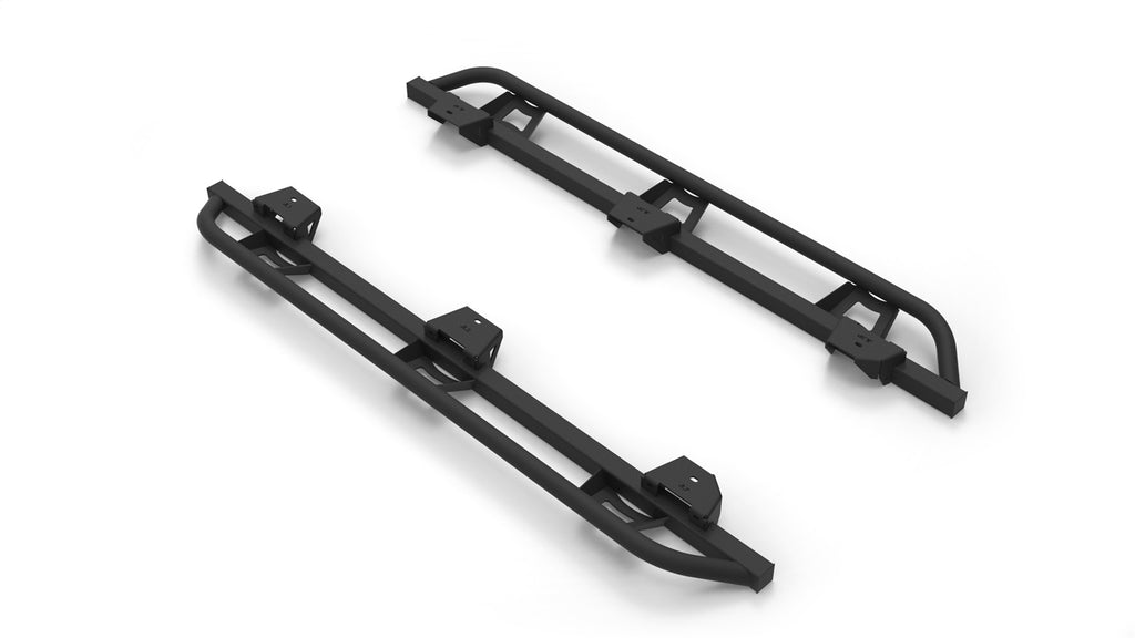 N-Fab TrailSlider-Cab Len (2 Steps)-07-17 Wrangler JK 4Dr-TX Blk TSJ074-TX