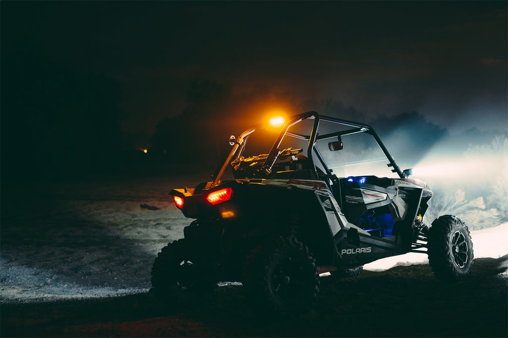 Rigid Industries RIGID Chase; Rear Facing 5 Mode LED Light; Amber Halo; Black Housing 90122