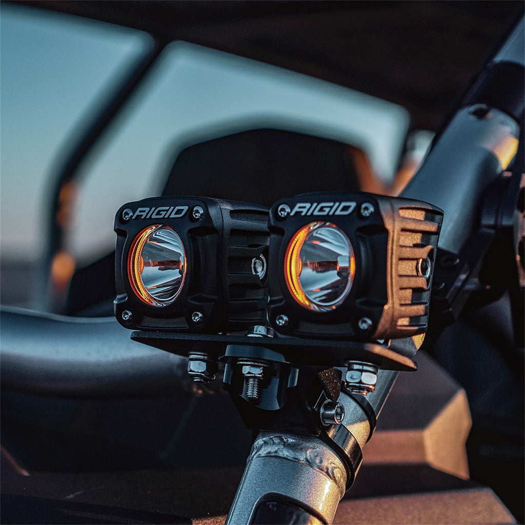 Rigid Industries Revolve Pod with Amber Backlight Pair 491613