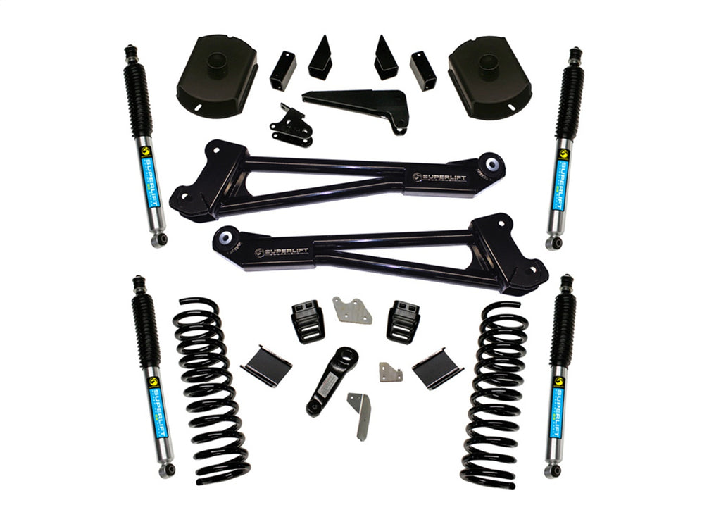 Superlift 4in. Lift Kit-14-18 Ram 2500 4WD-Diesel-Replacement Radius Arms w/Bilstein Shock K125B