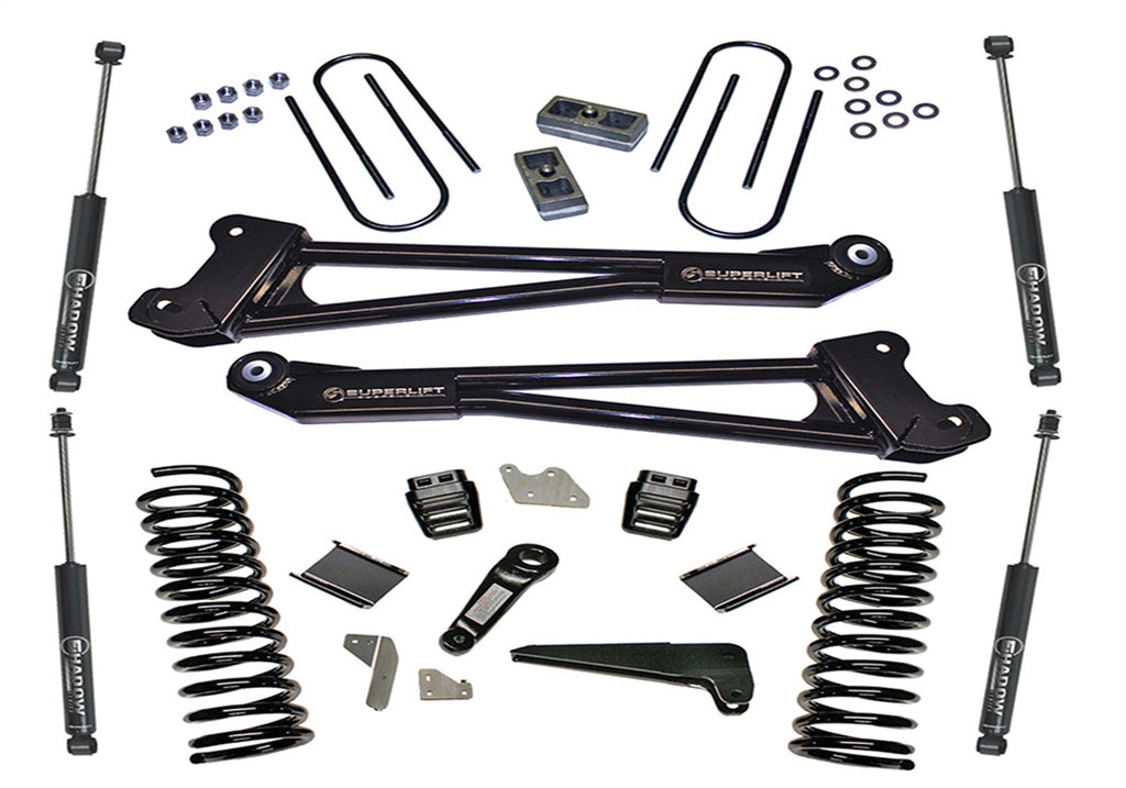 Superlift 4in. Lift Kit-13-18 Ram 3500 4WD-Diesel-Replacement Radius Arms w/SL Shocks K144