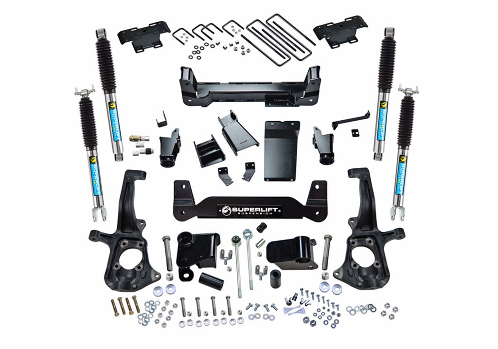 Superlift 6in. Lift Kit-11-19 Silv/Sierra 2500/3500HD 4WD-Knuckle Kit w/Bilstein Shocks K150B